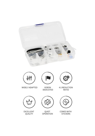 İki Ağaç Voron M4 Extruder Çift Değiştirme Seti Çok Renkli