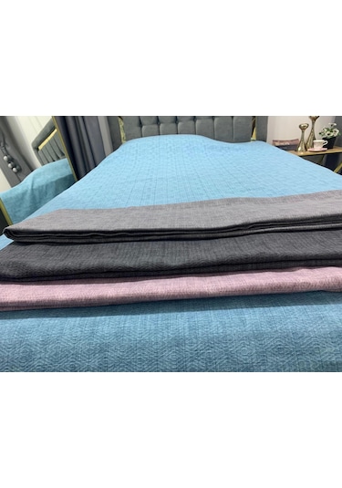 Nivemeshome Lila 160x230 Tek Pike Örtüsü Tek Kişilik Lila