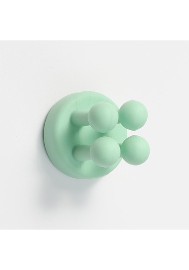 Yeşil Fonken 1 Adet Evrensel Silikon Kanca Mutfak Yaratıcıları Kendinden Yapışkanlı Diş Fırçası Tutucu Çok Amaçlı Su Geçirmez Depolama Tutucular