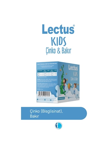 Lectus Kids Çinko Ve Bakır 60 Saşe