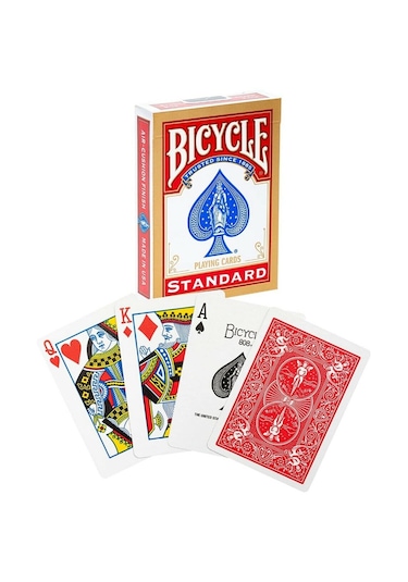 Bicycle Standart Index Oyun Kağıdı Kartı Destesi Kartları Kırmızı