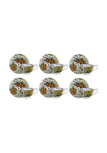 Lucky Art Yvette 6 Lı Kahve Fincanı Çok Renkli