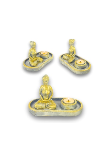 Yogacı Kız Çubuk Tütsülük Ve Tealight Beyaz