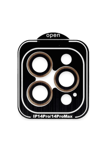 Joko iPhone Uyumlu 15 Pro Max Pvd Metal Kamera Lens - Turuncu