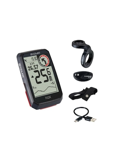 Kilometre Saati Rox 4.0 Gps Hr Set Sigma Siyah