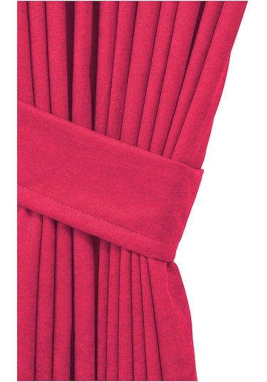 Cheap's Home Petek Dokulu Kadife Dokuma Sık 1 X 3 Pileli Fon Perde Fuşya