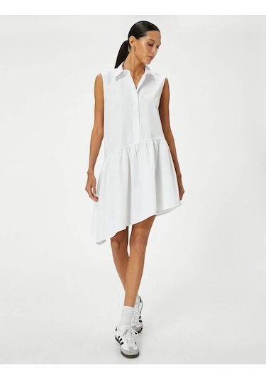 4sak80303pw Koton Kadın Elbise Beyaz 24yy59003555 Y5910