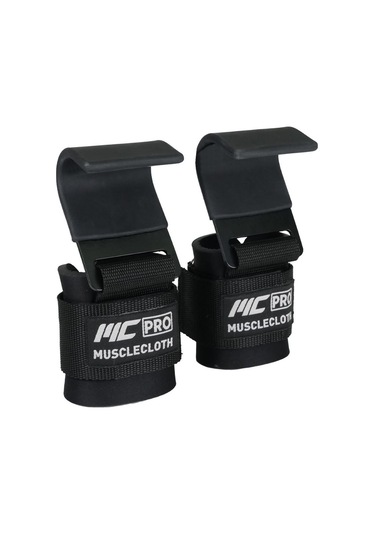 Musclecloth Lifting Hooks Ağırlık Kaldırma Kancası Siyah