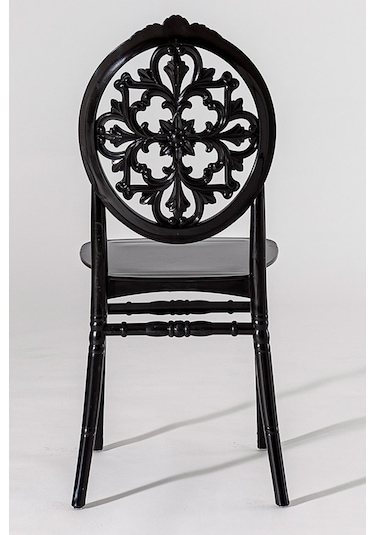 4 Adet Venüs Sandalye Mat Siyah - Mutfak / Balkon / Bahçe Sandalye