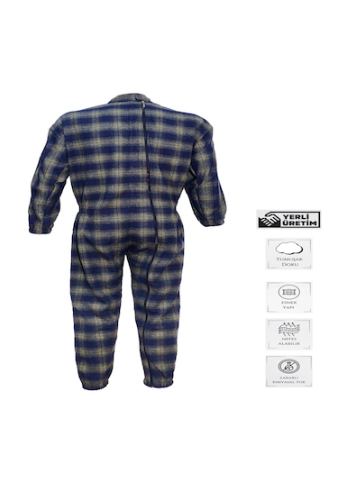 Ozclife Lastikli Ultra Dayanıklı Demans Tulum - L Beden