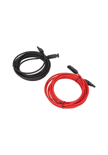 Aubyhe 12awg Güneş Paneli Kablosu, 2 Metre Uzatma Kablosu, Fosfat Sistem Bağlantı Adaptörü, Ip68 Koruma, Güvenli Ve Dayanıklı