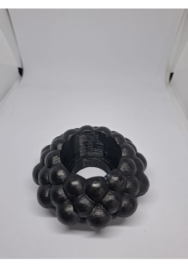 İkili Bubble Tealight Mumluk Siyah