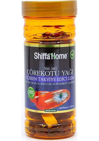Çörekotu Yağı 150 Kapsül Softjel 500 MG Shiffa Home