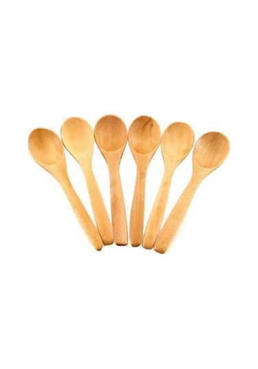Balsa 6'lı Ahşap Mini Kaşık