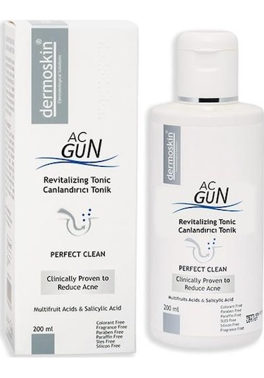 Dermoskin Acnegun Revitalizing Canlandırıcı Yüz Toniği 200 ML