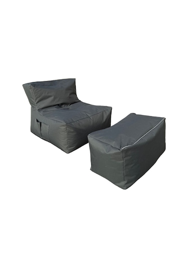 Xxl Sedir Armut Koltuk Ve Ayakucu Pufu Gri