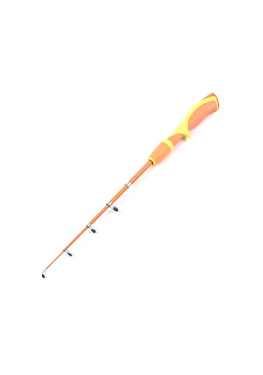 Maiyame Çocuklar İçin 1.3m Uzunlukta Teleskopik Balıkçılık Kamışı, Anti-kayma Kolu, Tüm Su Tiplerinde Kullanım, Turuncu Turuncu
