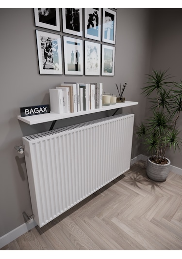 Duvara Montajsız Beyaz Petek Üstü Uçan Raf Dresuar 100 15 Cm Beyaz