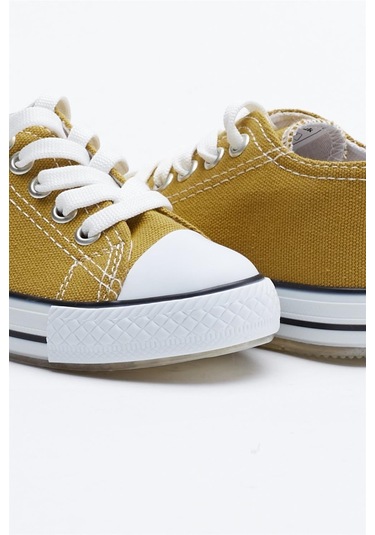 Rahat Kalıp Işıklı Bağcıklı Çocuk Unisex Hardal Spor Ayakkabı Tb998-3 Hardal