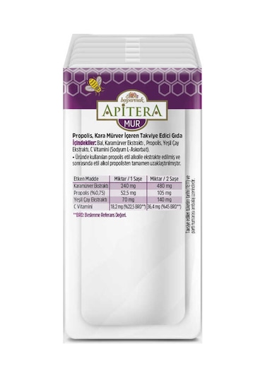 Apitera Mur Takviye Edici Gıda 7 Saşe