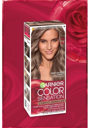 Garnier Çarpıcı Renkler 7.11 Küllü Kumral Saç Boyası, Demikit 3600542630351-10620 7.11 Küllü Kumral