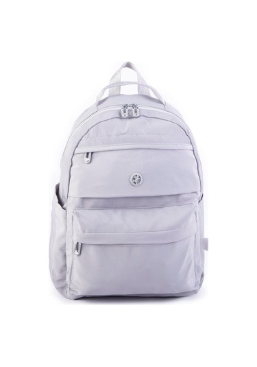 Nas Bag Extra Hafif Su Geçirmez Çok Gözlü Waterproof Unisex Sırt Çantası 30x40 Cm Gri