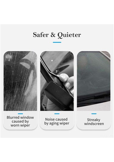 Leezsing Oto Silecek Tamir Aleti, 30 Saniyede Silecek Hasarını Giderir, İki Aşamalı Taşlama, Evrensel Uyumlu, Metal-abs Malzeme, Gürültüsüz Sürüş