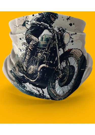 Bebo Store Extreme Spor Motor Ve Bisiklet Kullananlara Özel Desenli Buff Boyunluk Bandana Balaklava Moto-8