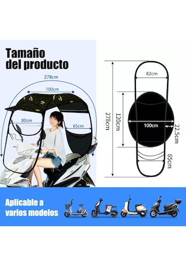 Youtek Her Tür Motosiklet İçin Su Geçirmez Ve Güneşten Koruyucu Motosiklet Tentesi, Hızlı Kurulum Ve Rüzgar Korumalı