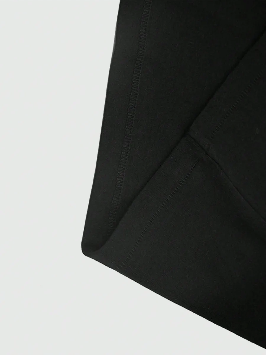 Romaxtex Dağ Baskılı Siyah Oversize Tişört 475250226 Siyah