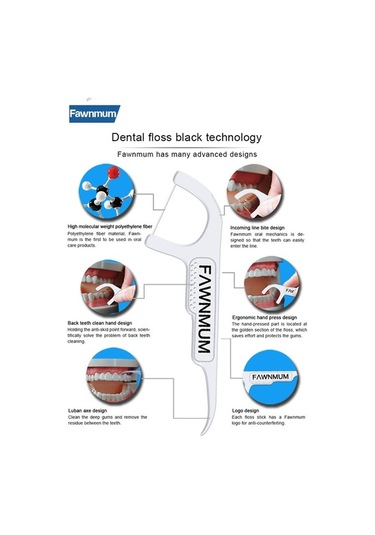 Dancemonkey Markapazaryeri 50 Adet Renkli Diş Temizleyici Ip
