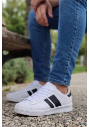 In Step Daily-comfort Beyaz-siyah Erkek Sneaker Beyaz - Siyah