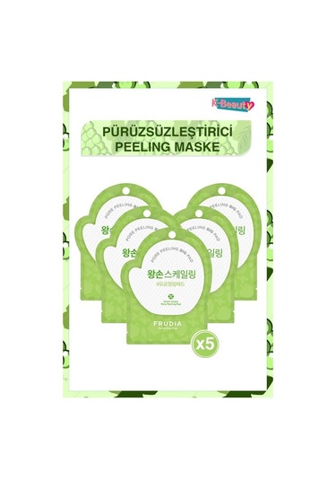 Frudia Green Grape Gözenek Kontrol Pore Peeling Mask 5 x 20 ML