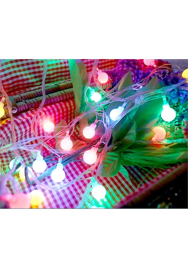 Monyee Renkli Led Yıldız Işık Zinciri - Usb Sürekli Açık 6m 40 Işık, Çadır, Noel, Dış Mekan Dekorasyonu Diğer