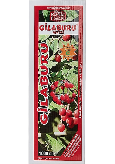 Kayseri Pazarı Gilaburu Nektar 1 L