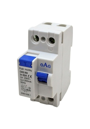 Oag 2X32A-30 Ma Kaçak Akım Koruma Rölesi