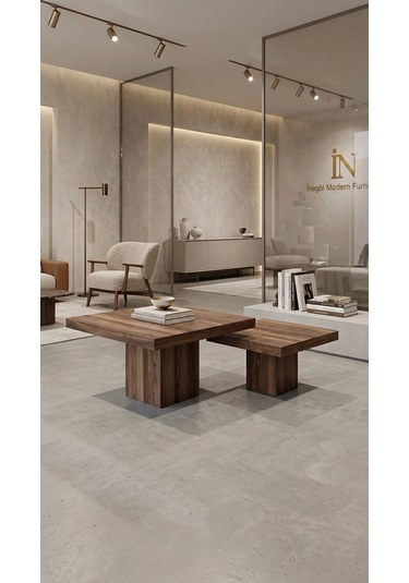 Most Marmoris %100 Mdf Orta Sehpa Set Evinize Teslim Ceviz
