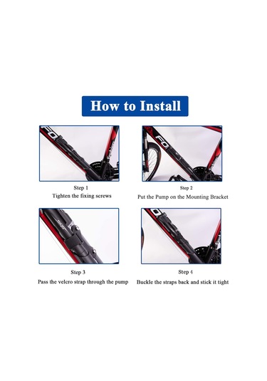 Hombey Bisiklet Lastiği Tamir Seti: 120psı Presta-schrader Pompa, Tamir Yama, Mini Çekiç Ve Aksesuarlar - Siyah Abs Ve Çelik