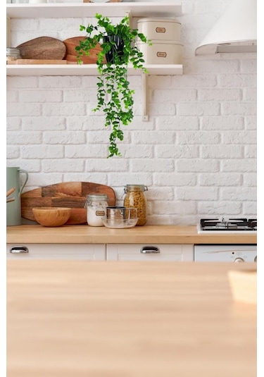 Yapay Çiçek Saksıda Sarkan Şimşir Okaliptus Yapay Sarmaşık 56cm Siyah Saksıda