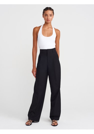 Dilvin 31753 Halter Yaka Top-beyaz Beyaz