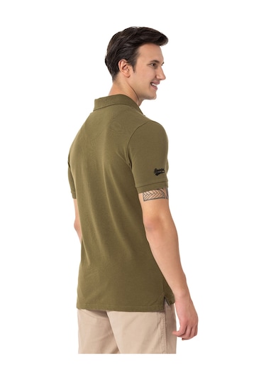 Routefield Erkek Polo Tişört Pads Haki Haki Haki