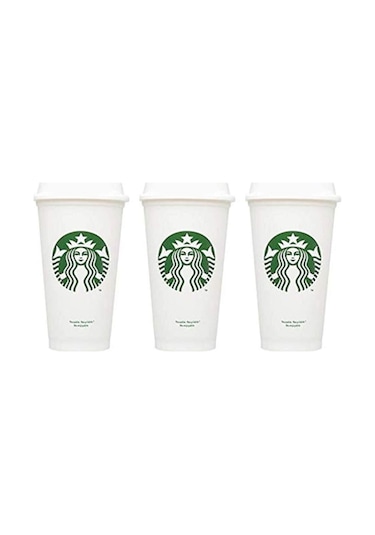 Starbucks Yeniden Kullanılabilir Seyahat Kupası 473ml Beyaz