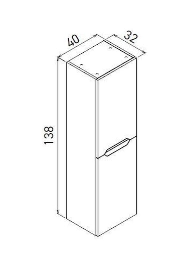 Orka Lena 85 Cm Mat Antrasit Çekmeceli Banyo Dolabı Takımı Ve Boy Dolabı Antrasit