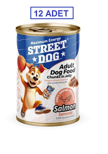 Street Dog Chunks İn Jelly Somonlu Köpek Konserve 400gr 12li
