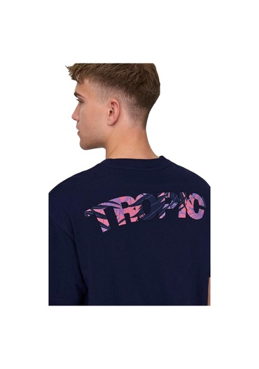 Only Erkek T-shirt 22029519 Onsmervyn Lıfe Rlx Summer Lacivert