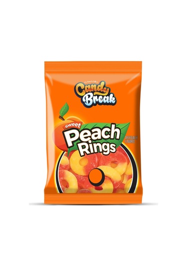 Candy Break Peach Rings Şeftali Aromalı Yumuşak Şeker 113 G