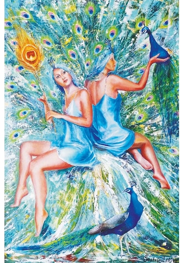 Gold Puzzle 1000 Parça Tavuskuşları Puzzle
