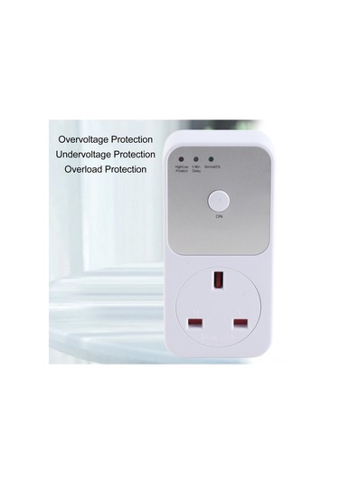 Yaozixa Ev Elektrikli Cihazları İçin Güvenlikli Voltaj Koruyucu Soket, Standart Fişli, Pc Kasa, 175v- Koruma Aralığı