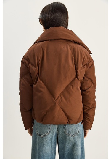 Shade Kadın Oversize Şişme Mont 10191065 - Acı Kahve Kahverengi