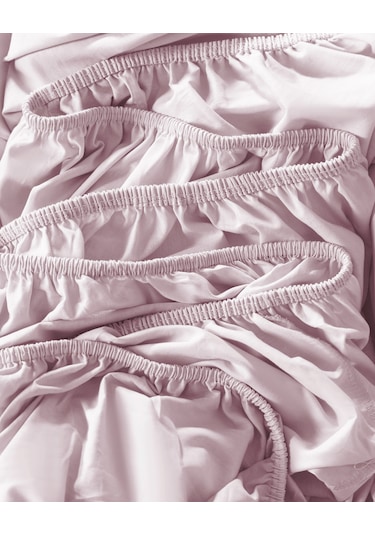 Manon Tek Kişilik %100 Pamuk Ranforce Lastikli Çarşaf Takımı - Mürdüm Mürdüm